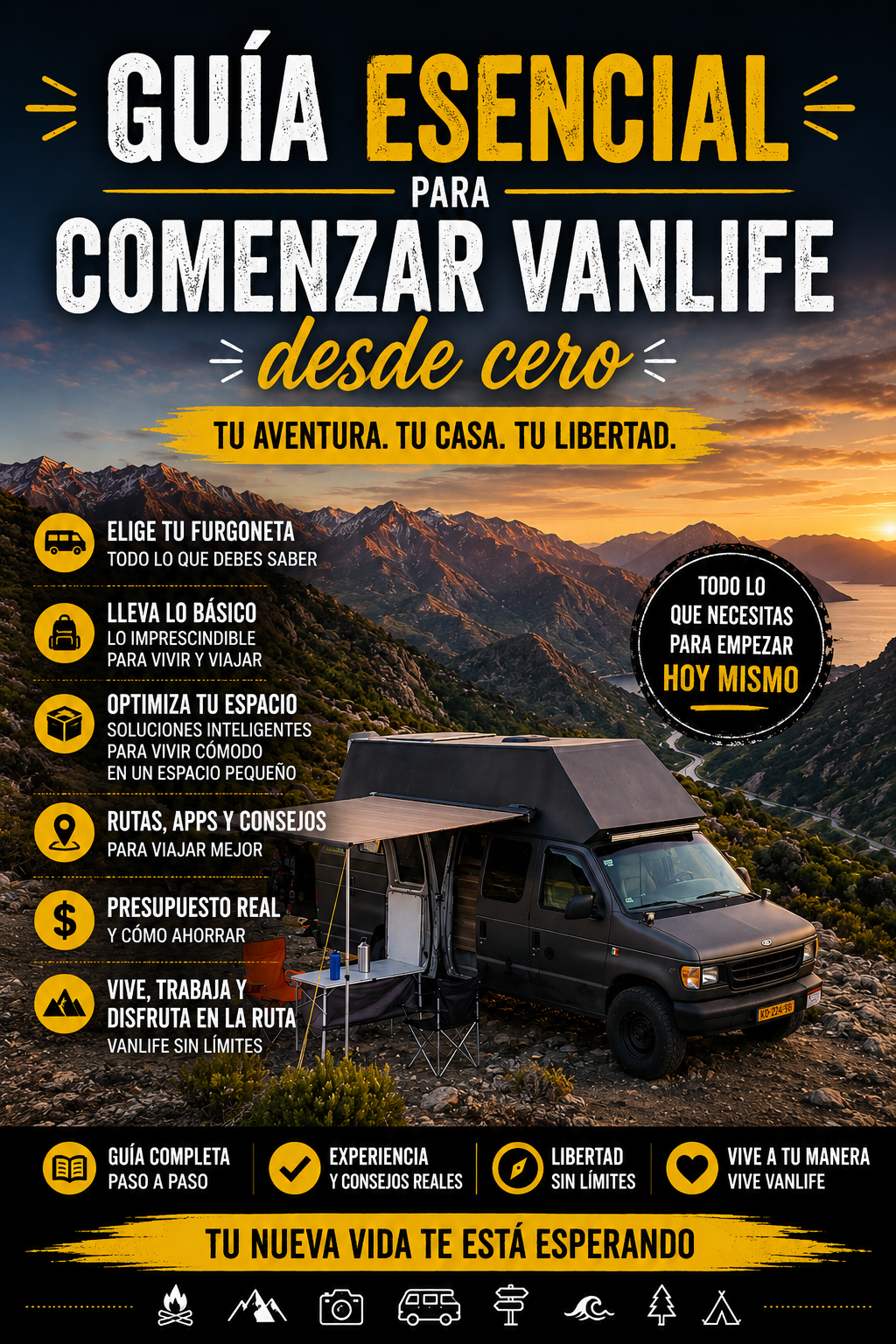 Guía esencial para comenzar vanlife desde cero